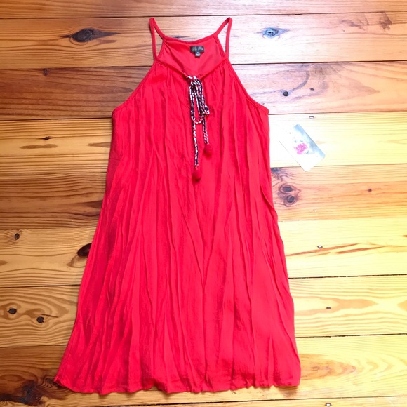 Lily Rose Red Sheath Tassle Dress, NWT, M - Picture 3 of 12